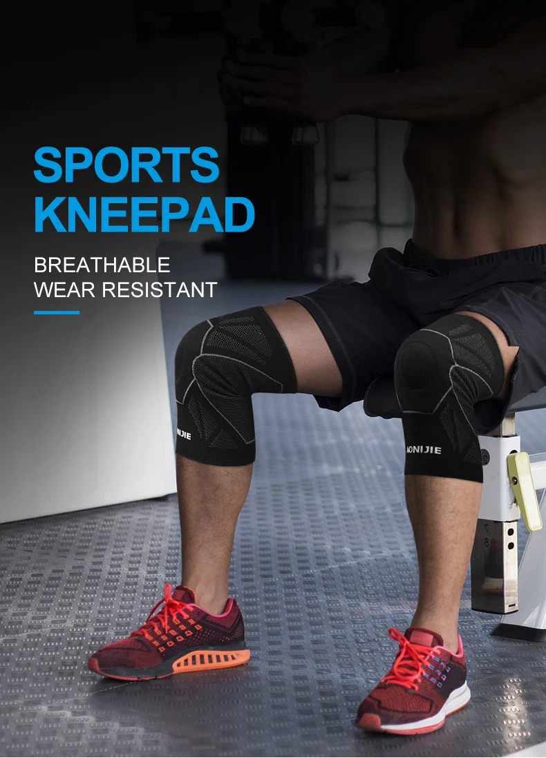 AONIJIE E4108 One Piece Protective Knee Brace Support Compression Sleeve Knee Pad Wrap Volleyball Kneepad For Arthritis Running