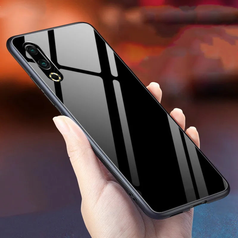 Чехол из закаленного стекла для Meizu 16 s задняя крышка телефона силиконовая рамка