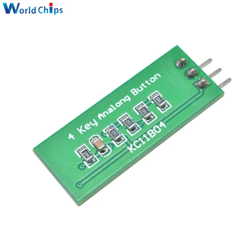 Модуль клавиатуры diymore KC11B04 3 В 5 4 клавишные аналоговые кнопки AD модуль ADC Port для