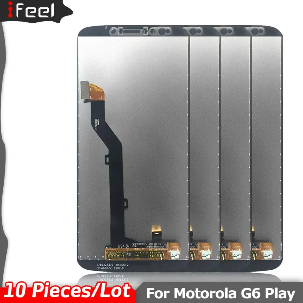 10 шт./лот для Motorola Moto G6 играть XT1922-1 XT1922-2 XT1922-3 XT1922-4 XT1922-5 ЖК-дисплей + сенсорный экран