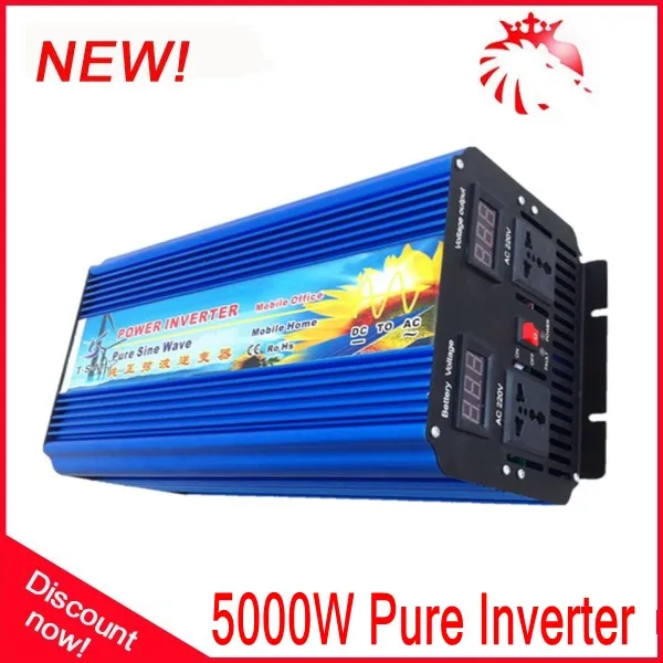 

Digital Display 5000W dc/ac Pure Sine Wave inverter 12v/24v/36V/48v inversor