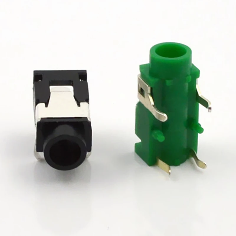 Коннектор для гарнитуры разъем наушников 3 5 мм аудиоадаптер футов черный зеленый