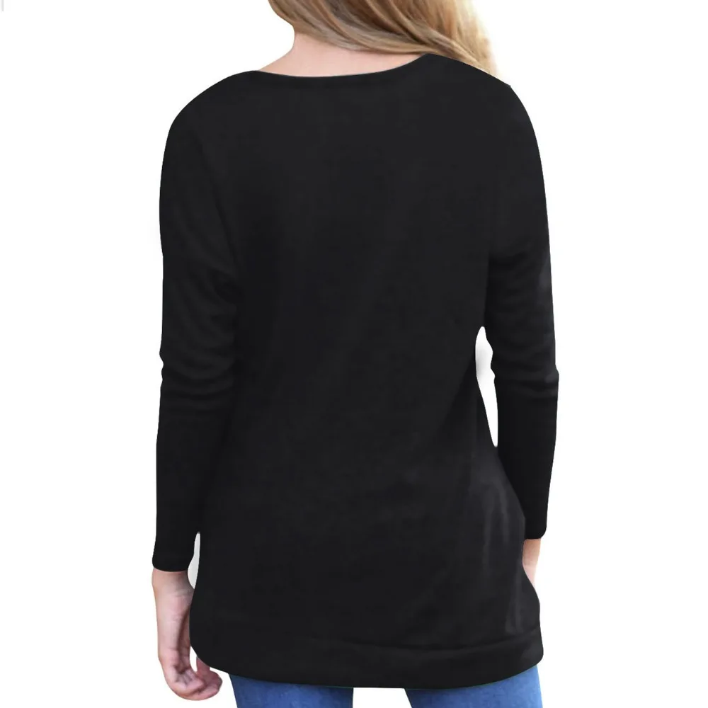 Женская футболка с длинным рукавом в Корейском стиле повседневная Однотонная из