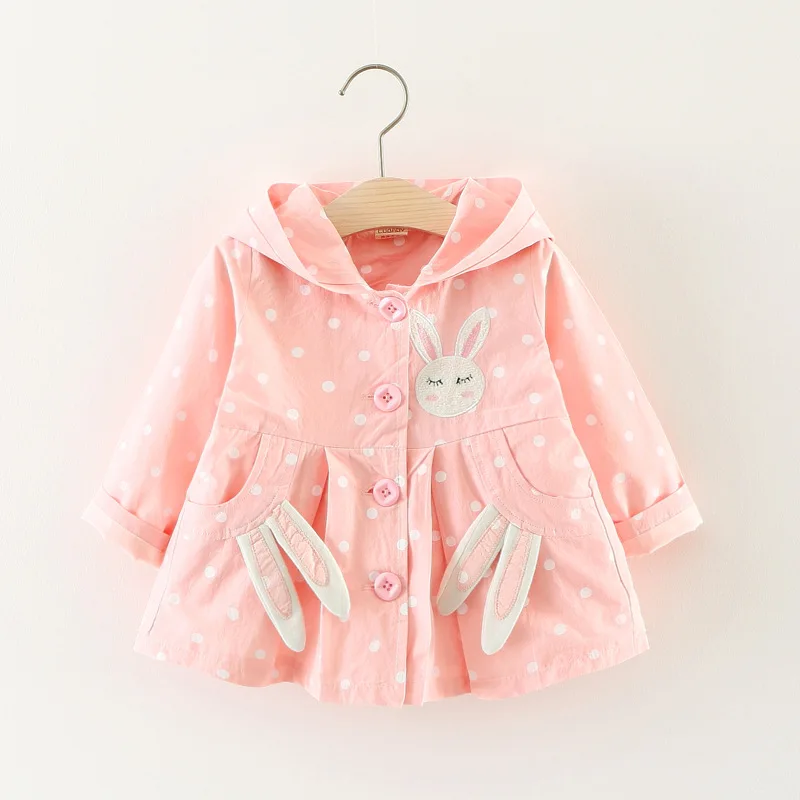 Детское хлопковое пальто принцессы демисезонная ветровка для маленьких девочек