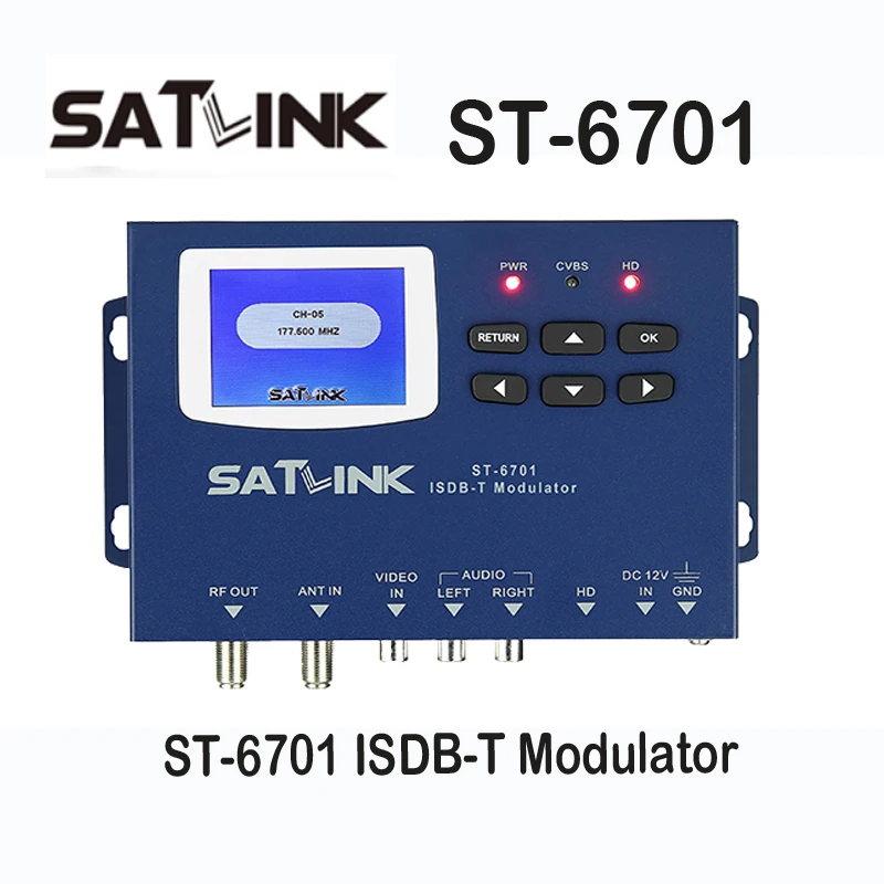 SATLINK ST 6701 модулятор 1 Route MPEG1 MPEG4 Satlink ST6701 AV/HD1 ISDB T источник сигнала