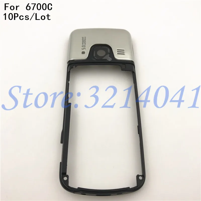 

10Pcs/Lot Original 6700C High Quality Replacement Part Middle Frame Housing Case Cover For Nokia 6700C 6700 Classic