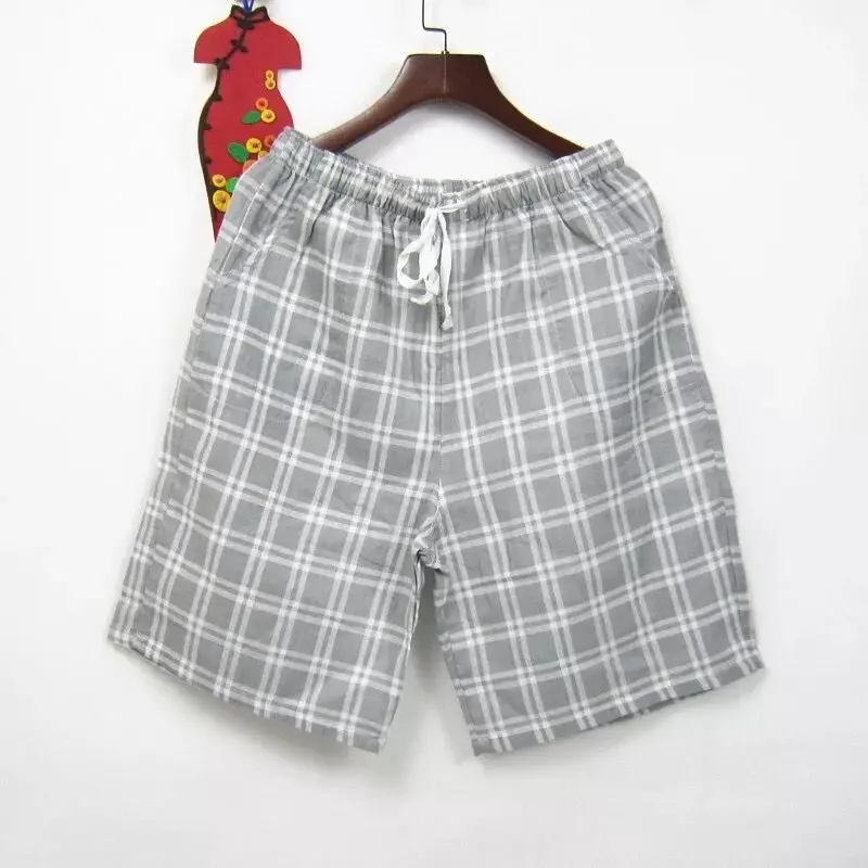Man 012 Various Summer Plaid Short Sleep Bottoms Women Men Sleepwear Pants Soft Home Shorts Couple Casual Pajamas Pants Beach Trousers - Цвет: Man 012
