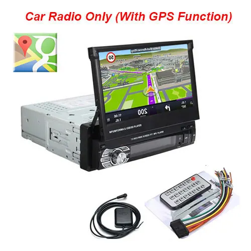 GPS Without Camera Podofo " Android Mirror Link автомобильное радио MP5 плеер Bluetooth gps DVD AUX-IN/FM Авторадио Мультимедиа для универсального аудио стерео - Цвет: GPS Without Camera