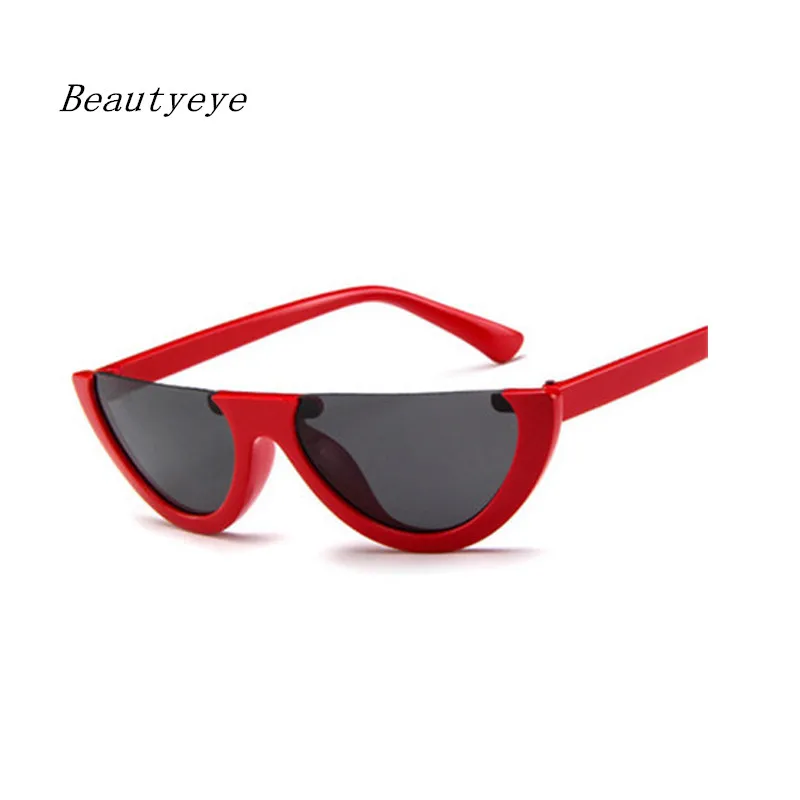 Очки солнцезащитные женские кошачий глаз без оправы модные Модные прозрачные