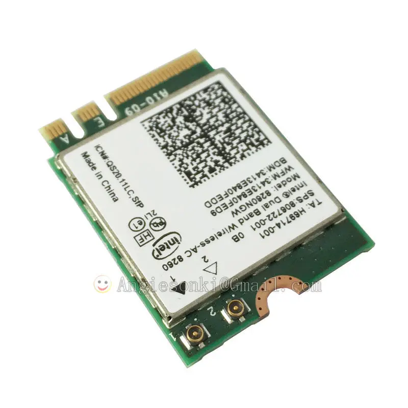 Двухдиапазонная WLAN карта 806722 001 AC 8260 8260NGW 867 Мбит/с NGFF Wi Fi + модуль bluetooth 4 2 для Hp ZBook 15u