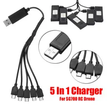 1-IN-5 USB Cable SG700D Радиоуправляемый Дрон с камерой 4K Wifi FPV Квадрокоптер 22 минуты управление временем полета складной Дрон Vs SG900 XS816 SG106 - Цвет: 1-IN-5 USB Cable