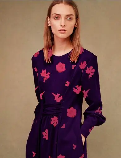 Оптовая Продажа Deep Blue Вышивка Тюль шелковой парчи ткань платья принт атласная