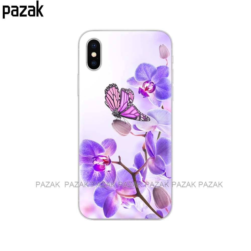 34431 Силиконовый чехол для телефона Iphone 6X8 7 6s 5 5S SE Plus 10 чехол бабочка розы цветок - Цвет: 34431