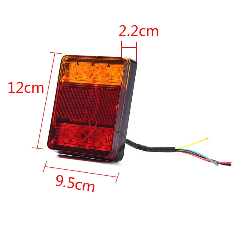 Castaleca 2 шт. 12V прицеп 8 светодиодный фонарь светильник хвост задние стоп Сигналы