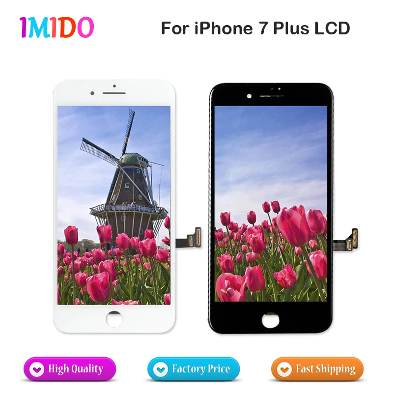 

ЖК-дисплей для iPhone 7 Plus, с сенсорным экраном, дигитайзер в сборе, без битых пикселей, полная замена, класс AAA, для iPhone 7 P, 20 шт.
