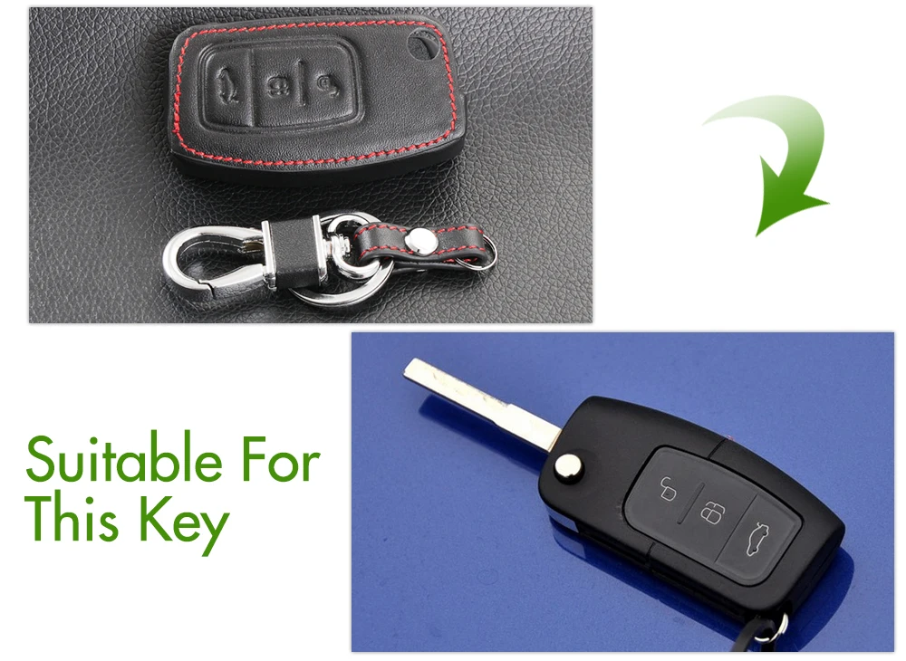 Новейший Стайлинг автомобиля черный чехол из натуральной кожи с кольцом