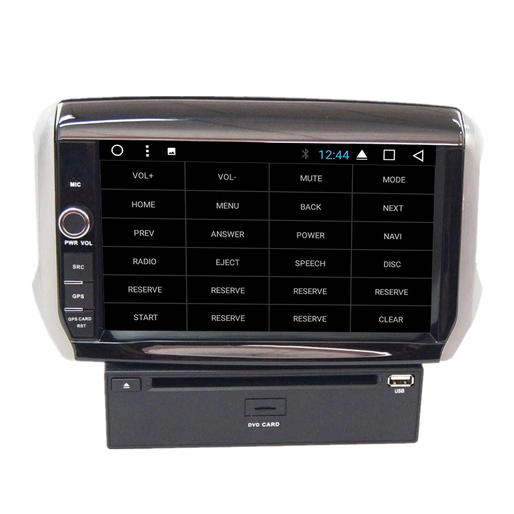 Поддержка Apple Carplay Android8.1 автомобильный Радио gps Мультимедиа dvd-плеер для peugeot 208 2008 2013 Авто Navi Стерео