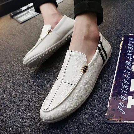 2018 summer new Korean trend of men's shoes casual Peas wild feet lazy tide | Обувь