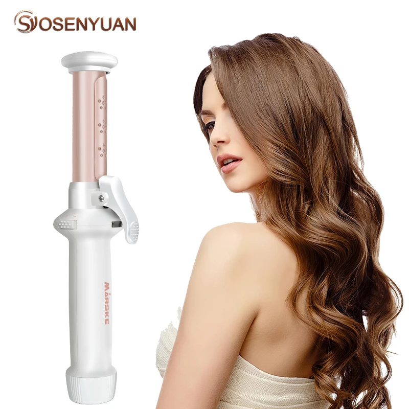 

Rechargeable Hair Curler IronHair Roller Portable Hair Curler Brush 2 in 1 USB Wirele Electrical Curling Irons Comb Brush