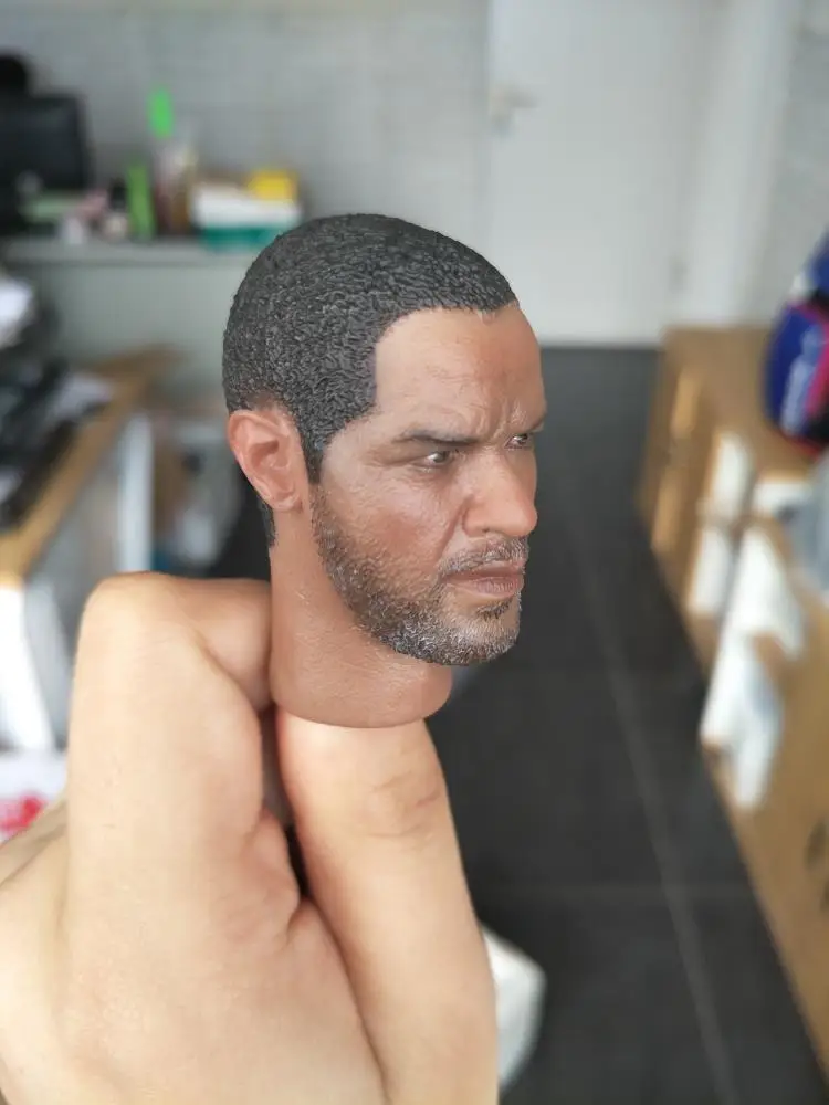 

1/6Denzel Washington Head Sculpt for 12''Body