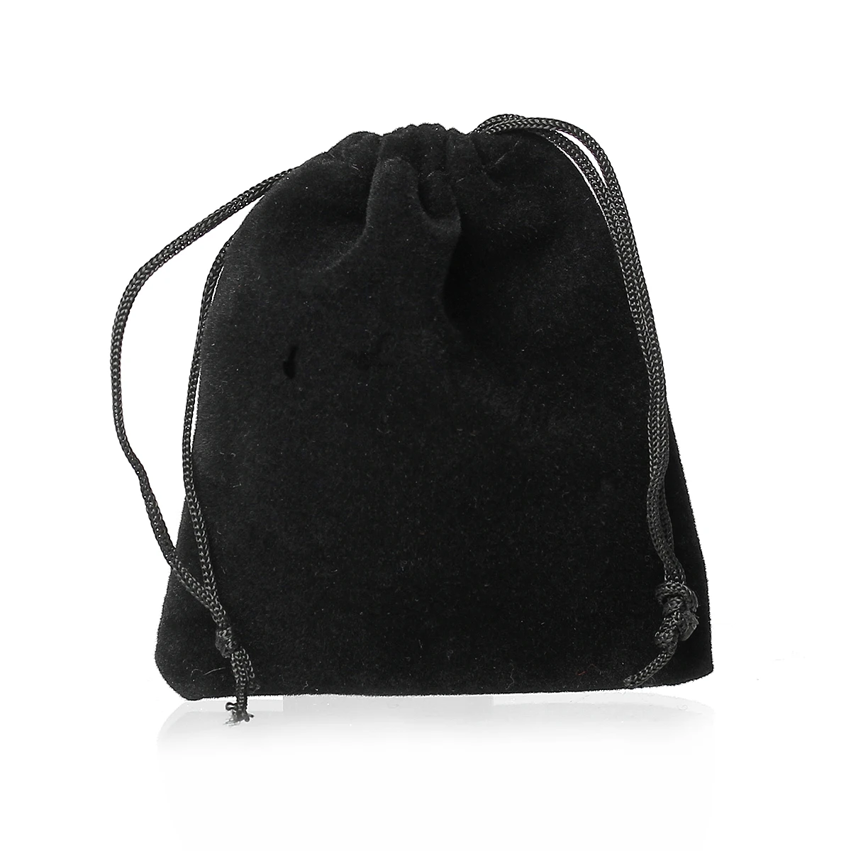 Бархатные сумочки для украшений Doreen Box черный прямоугольник с завязками подарков