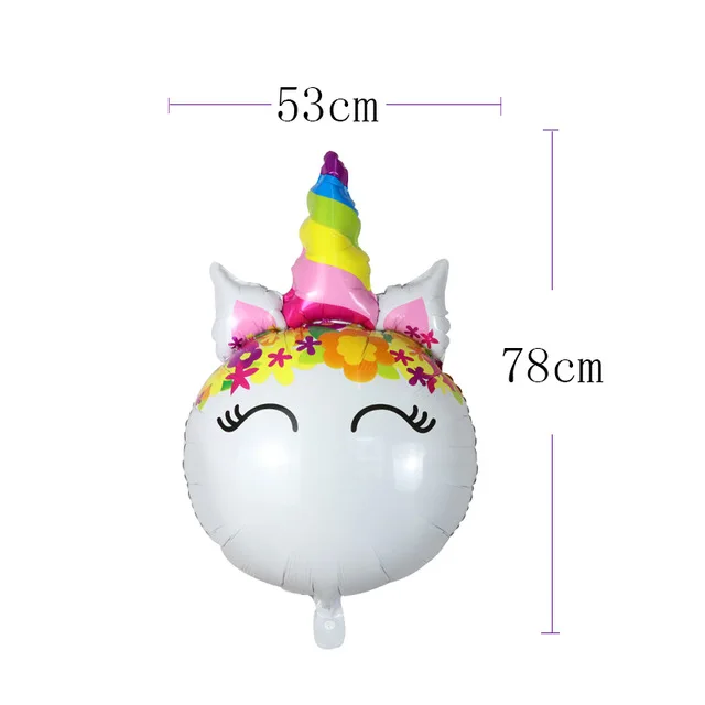 Оливковый 1pc Unicorn Balloons Engagement Wedding Children's Day Birthday Party Decoration Foil Balloon Unicorn Balloon Party Decoration - Цвет: Оливковый