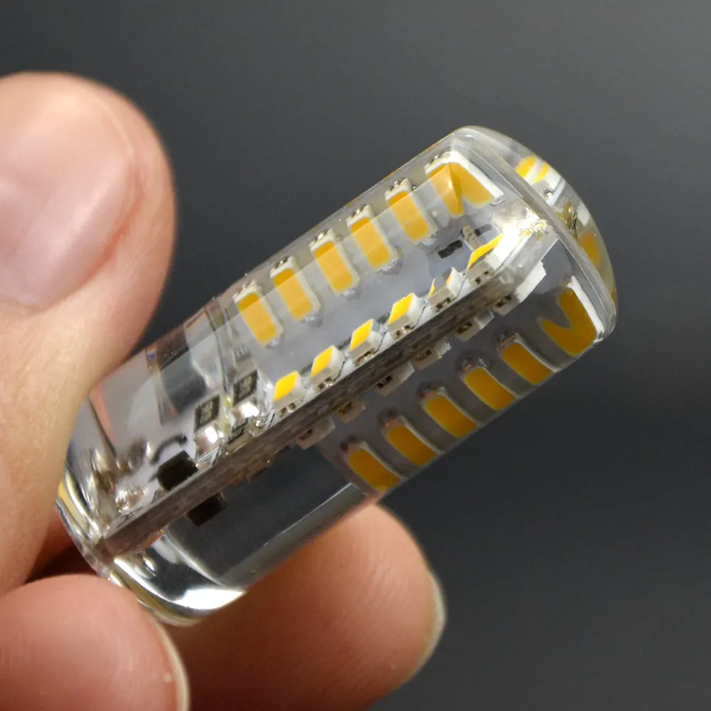 Светодиодная лампа SMD 3014 G4 1 шт. 3 Вт 5 6 12 в пост. Тока силиконовая для тела люстра
