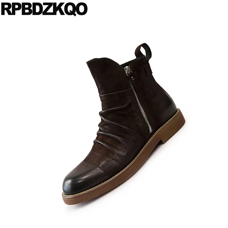 Мужские Ботильоны из 2021 натуральной кожи коричневые дизайнерские ботинки на