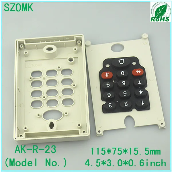 1 шт. пластиковый корпус с keypad115 * 75*15.5mm4. 5*3 0*0 6 дюймов для электроники корпус|enclosure