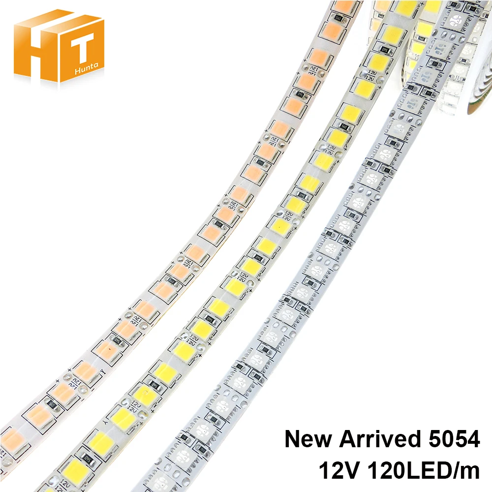 Светодиодная лента 5054 DC12V 120 светодиодный s/m 5 м гибкий ленточный светильник теплый белый холодный белый ледяной, синий, розовый, RGB Светодиодная лента 5050 120 светодиодный/м