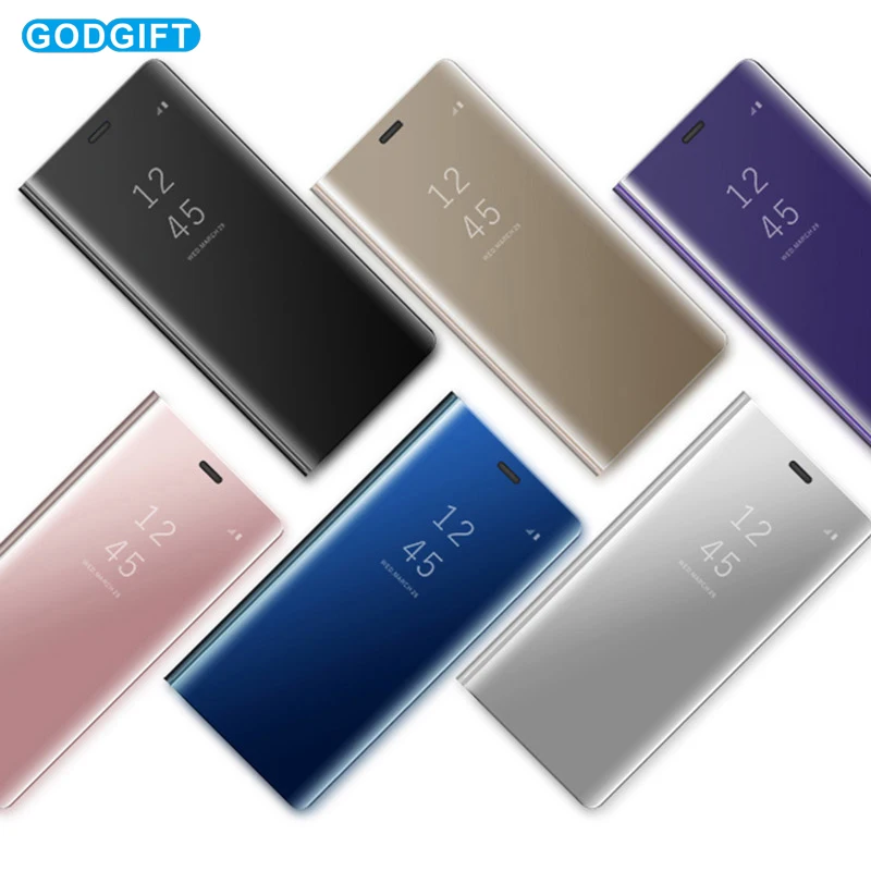 Умный зеркальный флип чехол для Xiaomi Redmi Note 7 6 5 Pro телефона 6A 5A Plus откидной Чехол