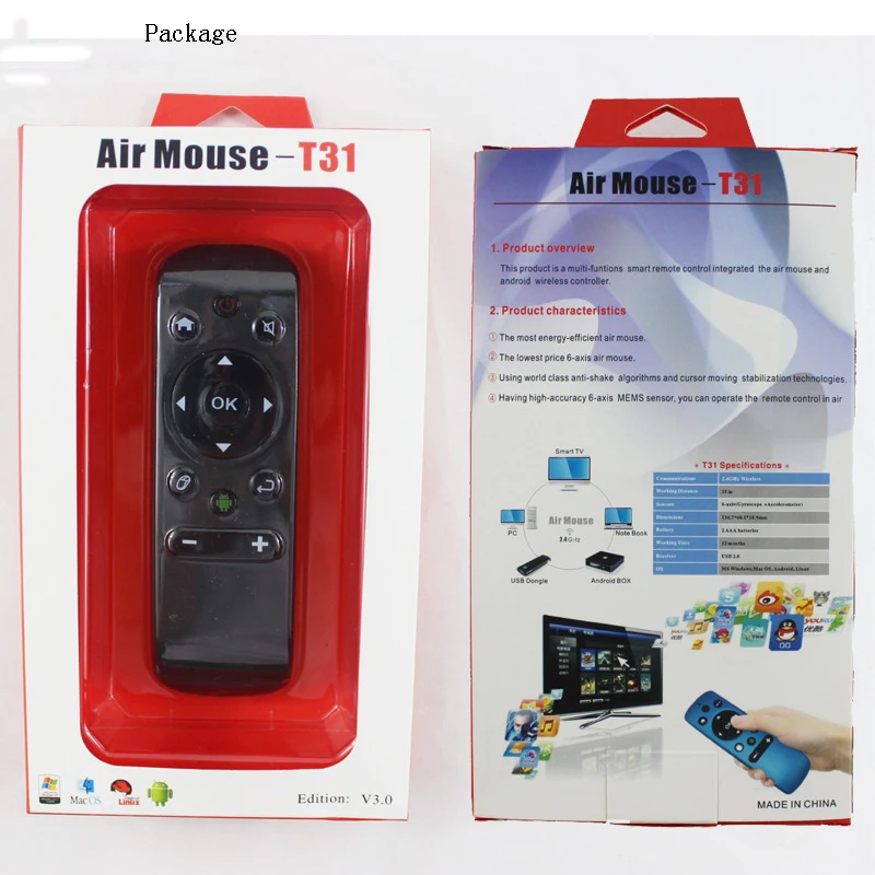 Воздуха мышь 2.4 Г мини беспроводной пульт дистанционного управления 6 ось воздуха