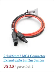 5 пара/лот MC4 разъем Мужской Женский 30A 1000V Панели солнечные филиал серии Connect солнечной системы разъем PV кабель 2,5/4/6mm2