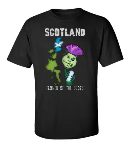 Шотландская регби футболка мужская шесть стран 6 цветок шотландцев T57|Мужские