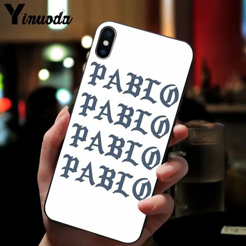 Умный чехол 11pro MAX Kanye West I FEEL LIKE PABLO черный мягкий для iPhone 5 5Sx 6 7plus 8 8Plus X XS