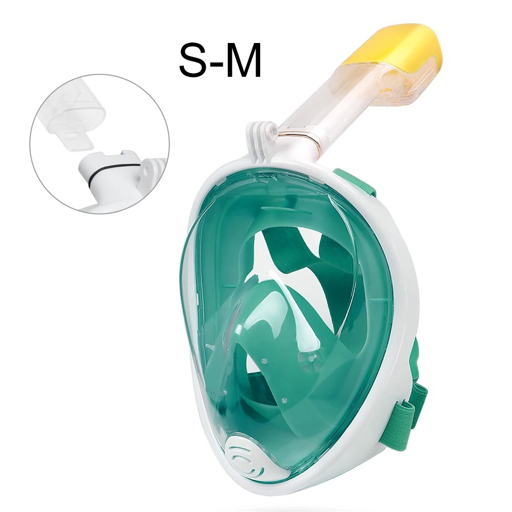 Flat Green S-M Маска для подводного плавания, анти-туман, маска для подводного плавания, маска для подводной охоты - Цвет: Flat Green S-M