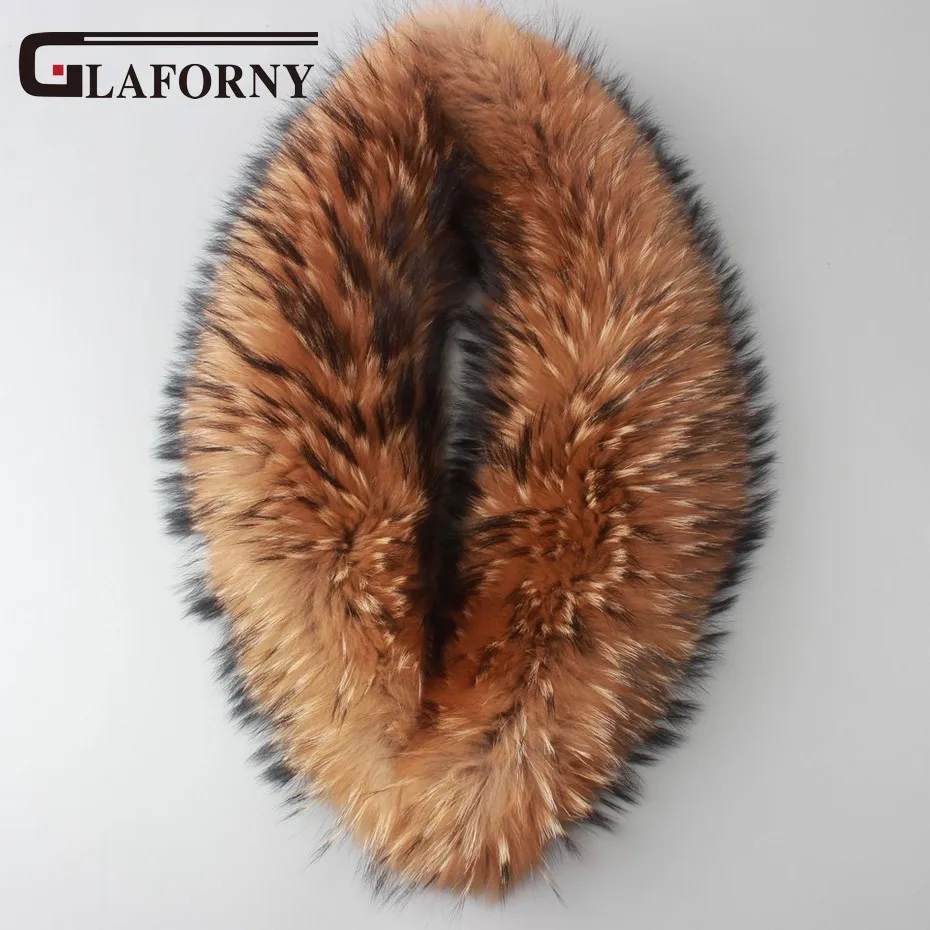 Glaforny/зимние женские шарфы из 100% натурального меха модное пальто свитер воротник