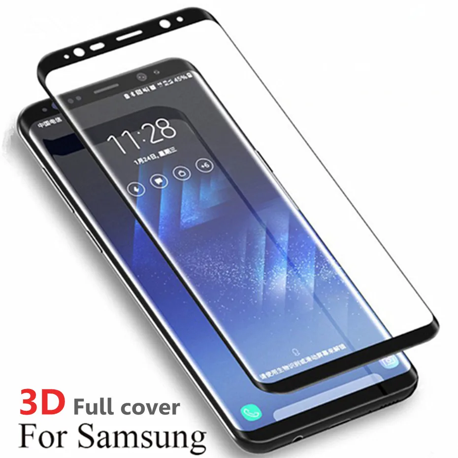 3D полное покрытие защитное стекло для samsung s8 galaxy plus протектор экрана из