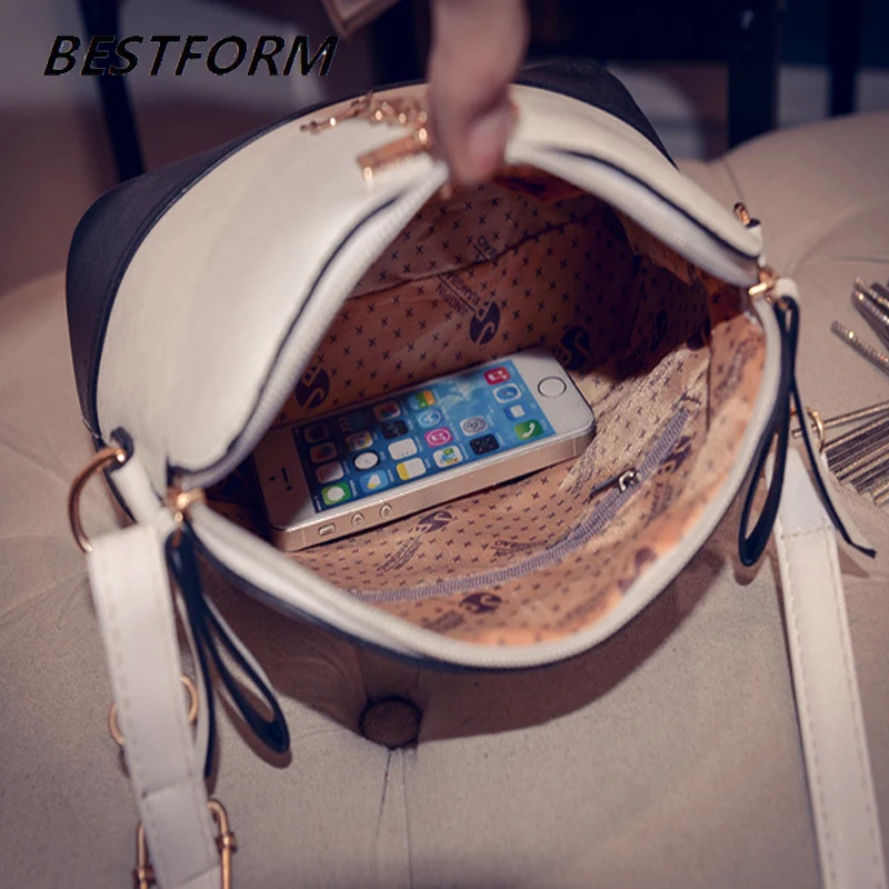 BESTFORM женская сумка с подвесок оленем на плечо кожаная повседневная через модные роскошные сумки|Сумки