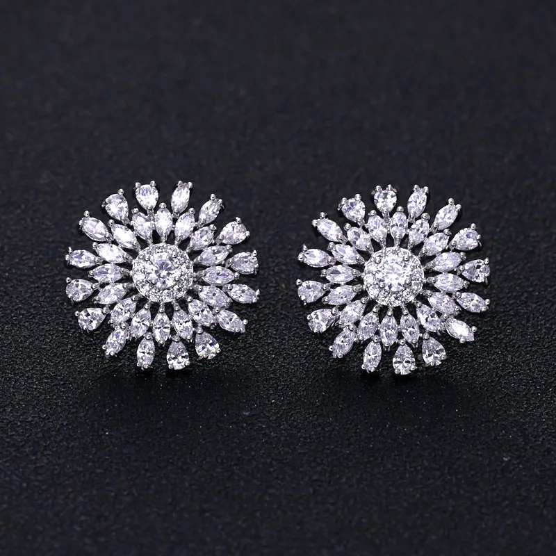 A329 прозрачные циркониевые 2017 новые модные солнцезащитные серьги с цирконием