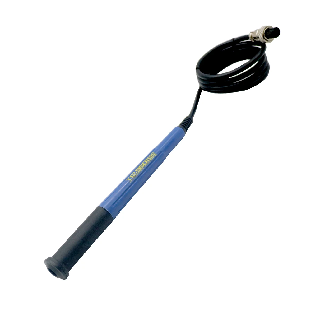 Голубая пластиковая ручка T12 9501 6C/4C для паяльной станции OLED STM32/STC готовая