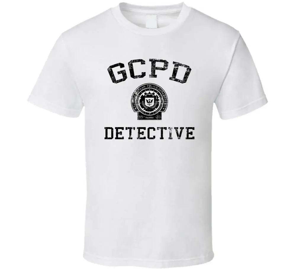 Gcpd Готэм-Сити полированная футболка с 2 отделениями черная белая новинка 2019