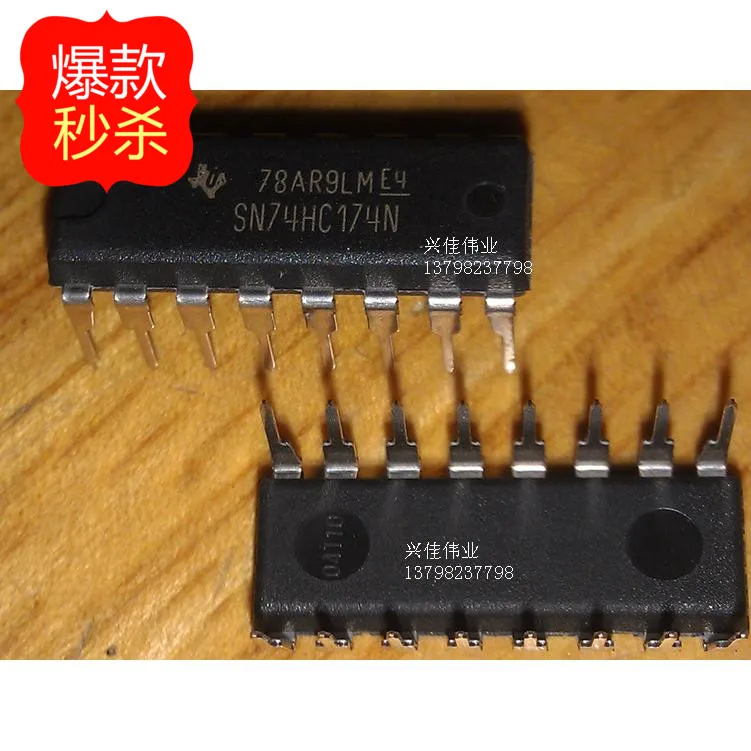 10 шт. Новый sn74hc174n 74hc174 DIP16 посылка триггер мультиплекс декодер|p p| |