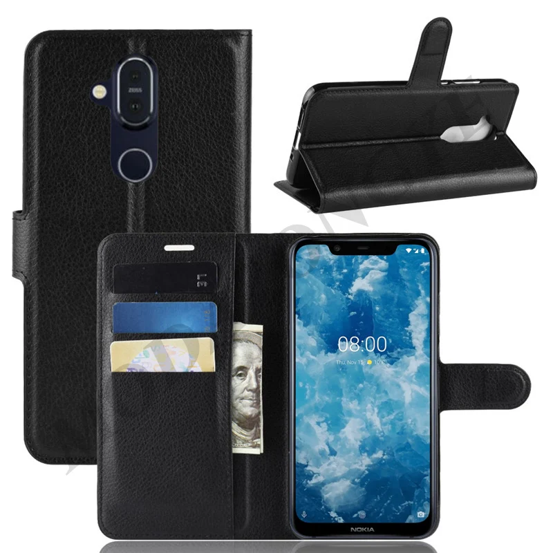 Чехол для Nokia 8 1 чехол 2018 флип-чехол 6 18 из искусственной кожи телефона TA-1119 TA-1128
