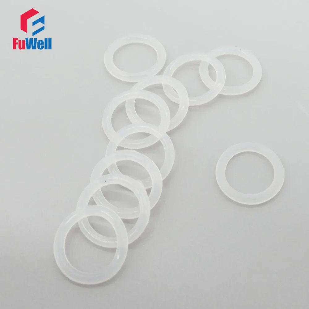 Food Grade White Silicon O-ring Sealing 3mm Thickness 43/44/45/46/47/48/49/50/52/55/58mm OD Rubber O RingSeals Gasket Washer
