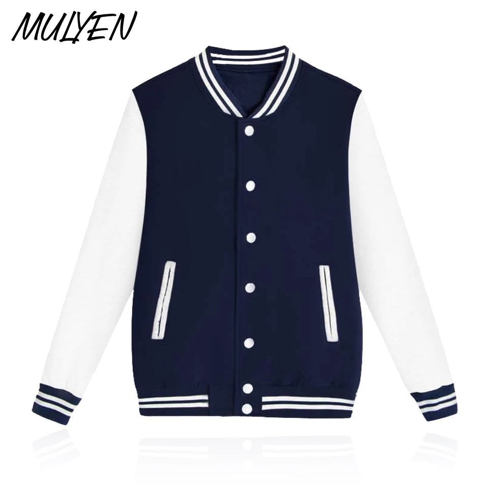 Mulyen Forever Young Письмо печати Бейсбол Костюмы Для мужчин Толстовки женщин толстовка