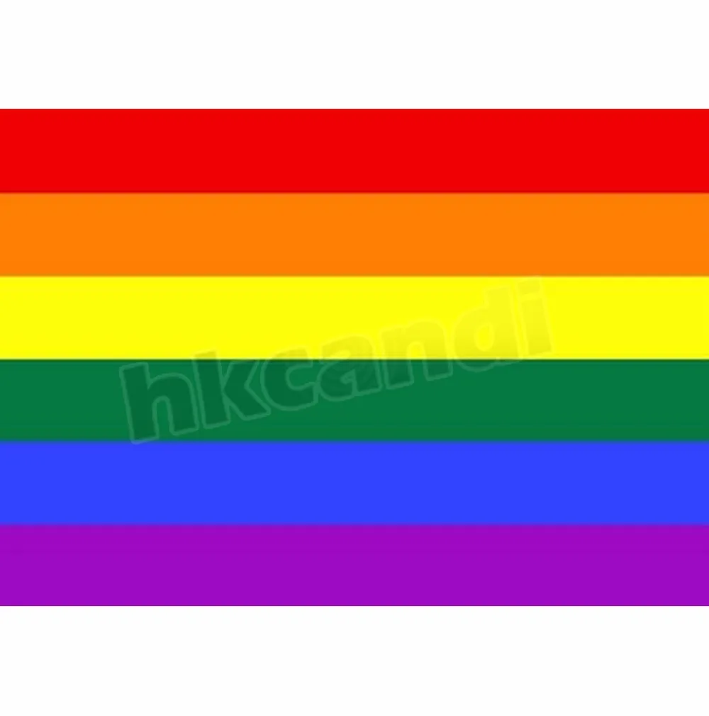 3X2 радужный флаг 3*2 фута полиэстер стандартный гей гордыня мира баннер для
