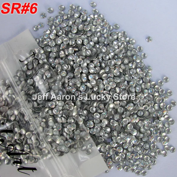 Резные круглые акриловые 3d металлические украшения для ногтей Стразы заклепки 4