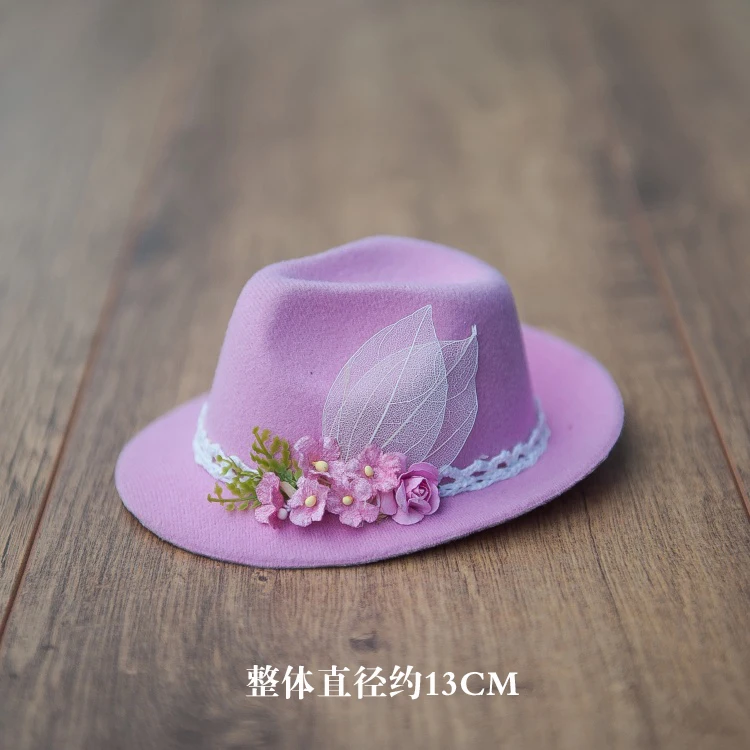 Реквизит для фотосессии новорожденных, полихроматическая ковбойская шляпа, головной убор для фотосессии, маленькие декоративные аксессуары, модельные головные уборы, шапка