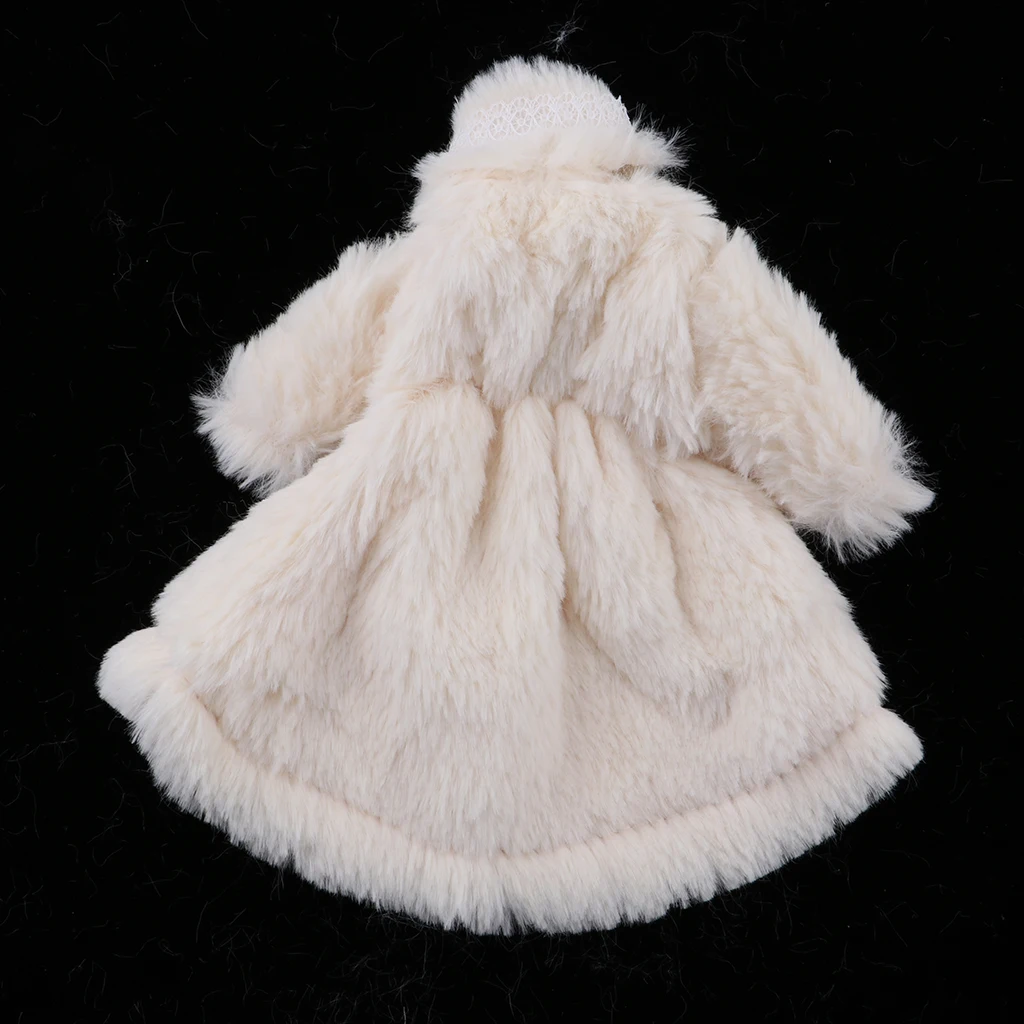 Зимние плюшевые пальто подходят для 1:6 кукол девочек Модная Современная